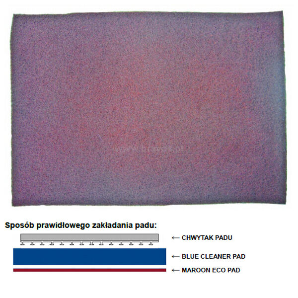 MAROON ECO PREP EPP PAD 20”/ 50 cm